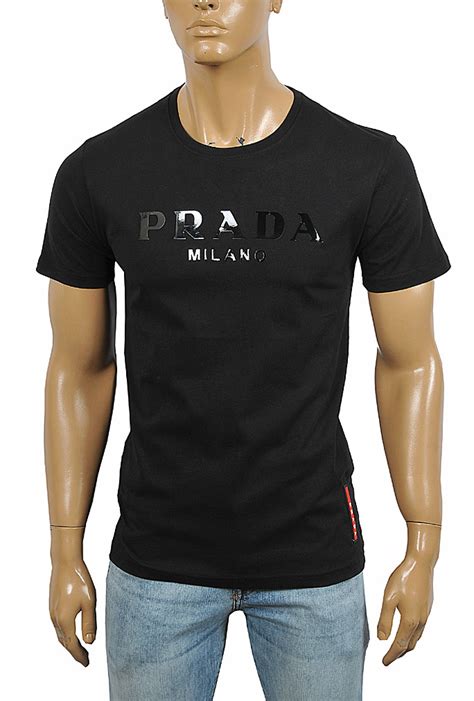 prada t shirt herren schwarz rot|T.